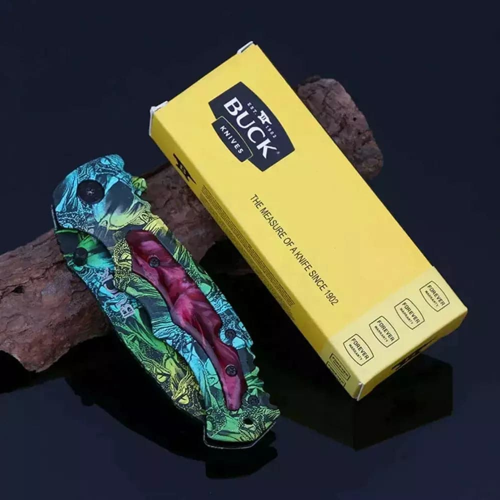 Buck Knife X54 (Green, Yellow, Blue) - Image 2