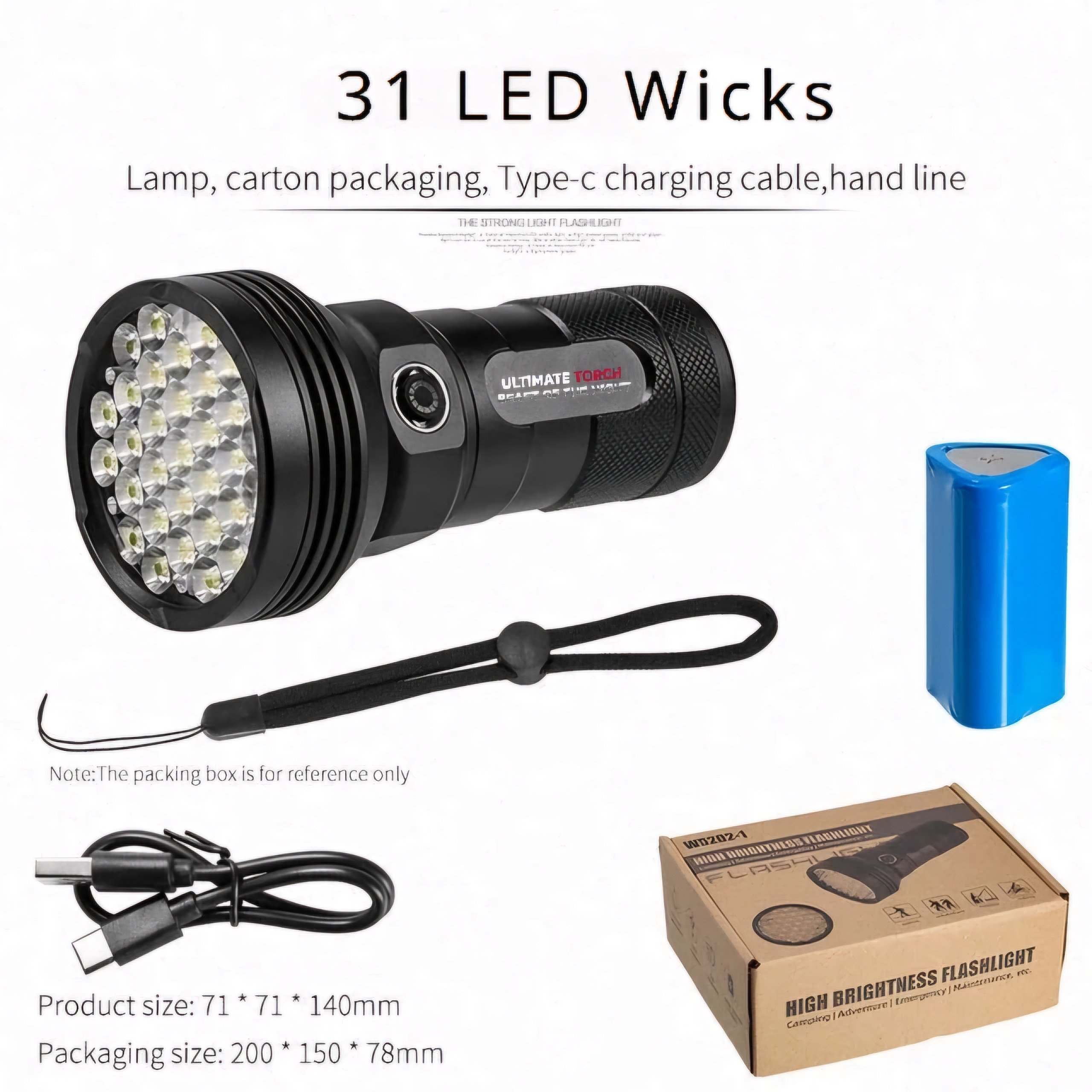 5500lm 32 Led Ultimate Torch