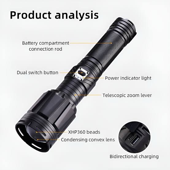 30 000lm Ultimate Torch – Extreme Brightness, Ultimate Performance - Image 2