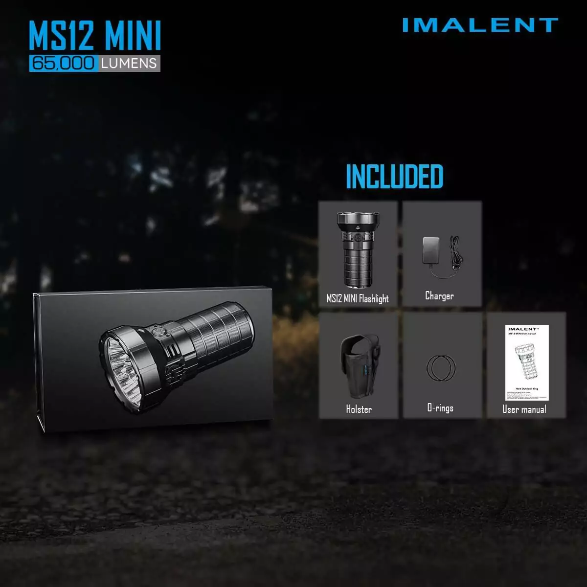 Imalent MS12 Mini, 65000lm, 1036m Throw - Image 2