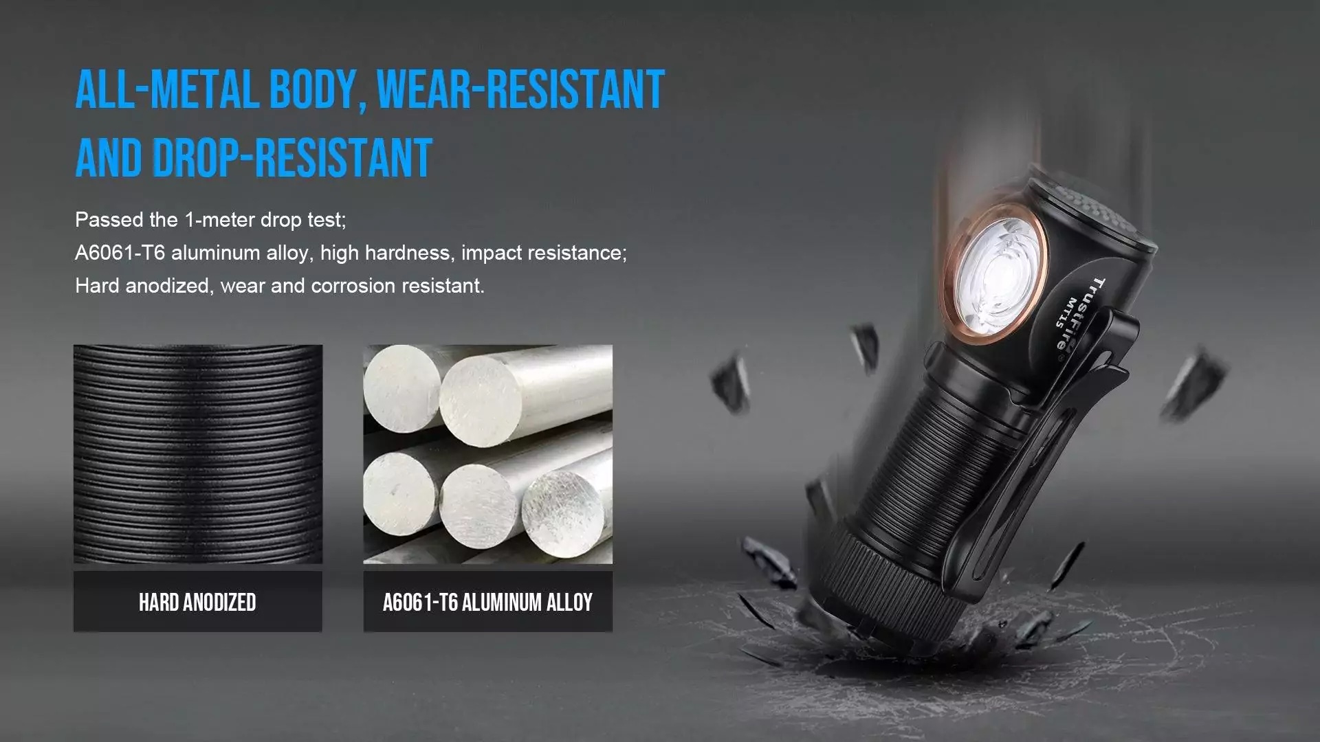 TrustFire MT15, 1000lumen, 105m - Image 15