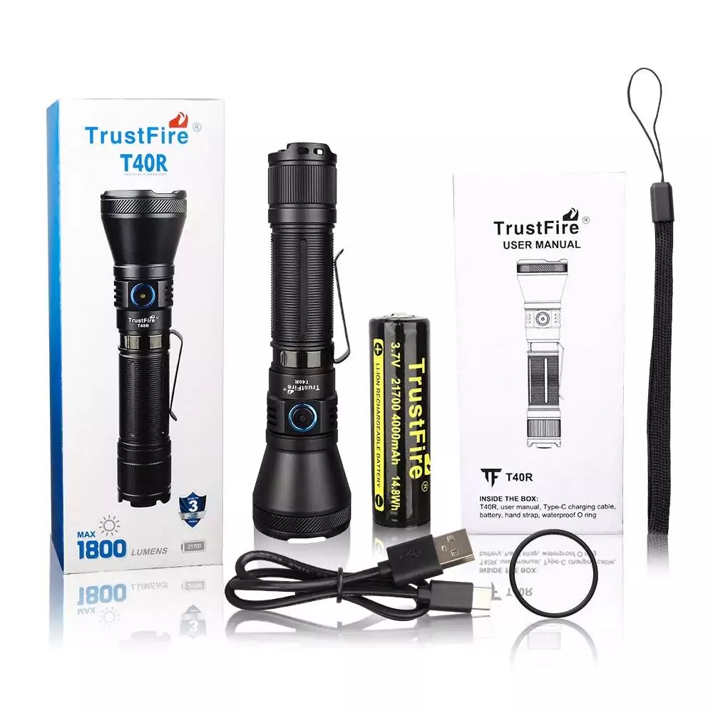 TrustFire T40R, 1800Lumen, 550m Throw - Image 6