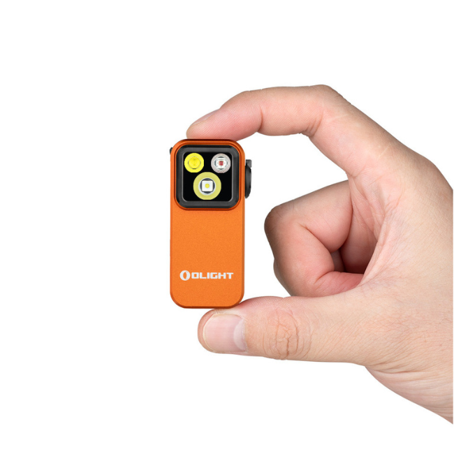 Olight Oclip Pro , 500 Lumen rechargeable flashlight - Orange - Image 4